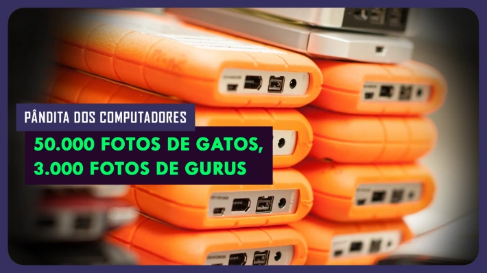 A cada seis meses paro por dois dias para copiar terabytes em até seis níveis de redundância. Acumulador digital, toc de fotos de gatinho, mas no fundo, cuidador de jardim digital, no buzz do wabi-sabi atemporal. 80% é perfeito.