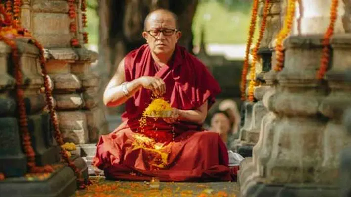 Dzongsar Khyentse Rinpoche. Siddhartha Festival: The Buddha, Bodhgaya, India, 11 Nov. 2016.