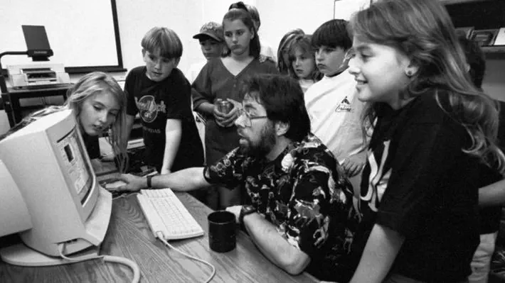 The Apple co-founder spent his own money, and more importantly, lots of his own time, showing us public school kids how to use the early internet.